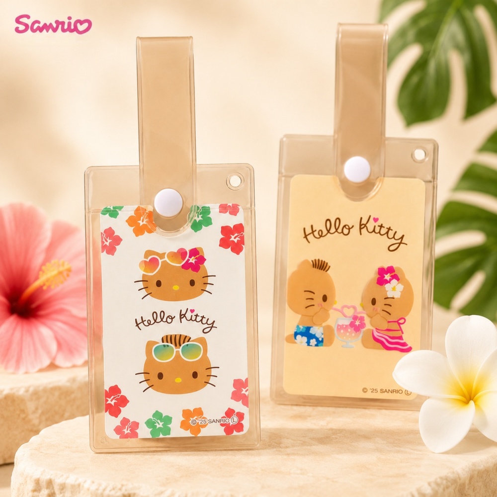 Index Card Holder - Oryginalny przezroczysty etui na karty Sanrio