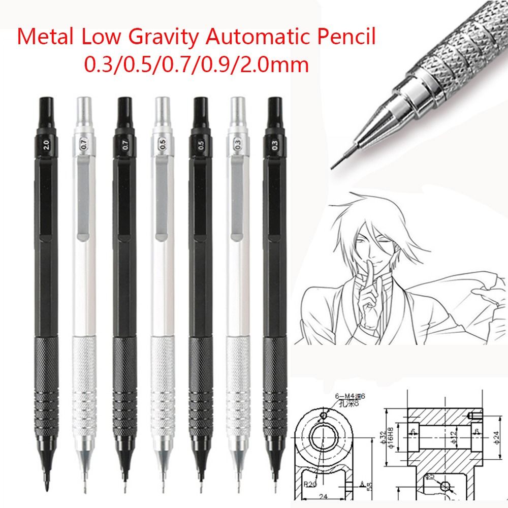Mechanical Pencil 0.3 - Metalowy ołówek automatyczny z niskim środkiem