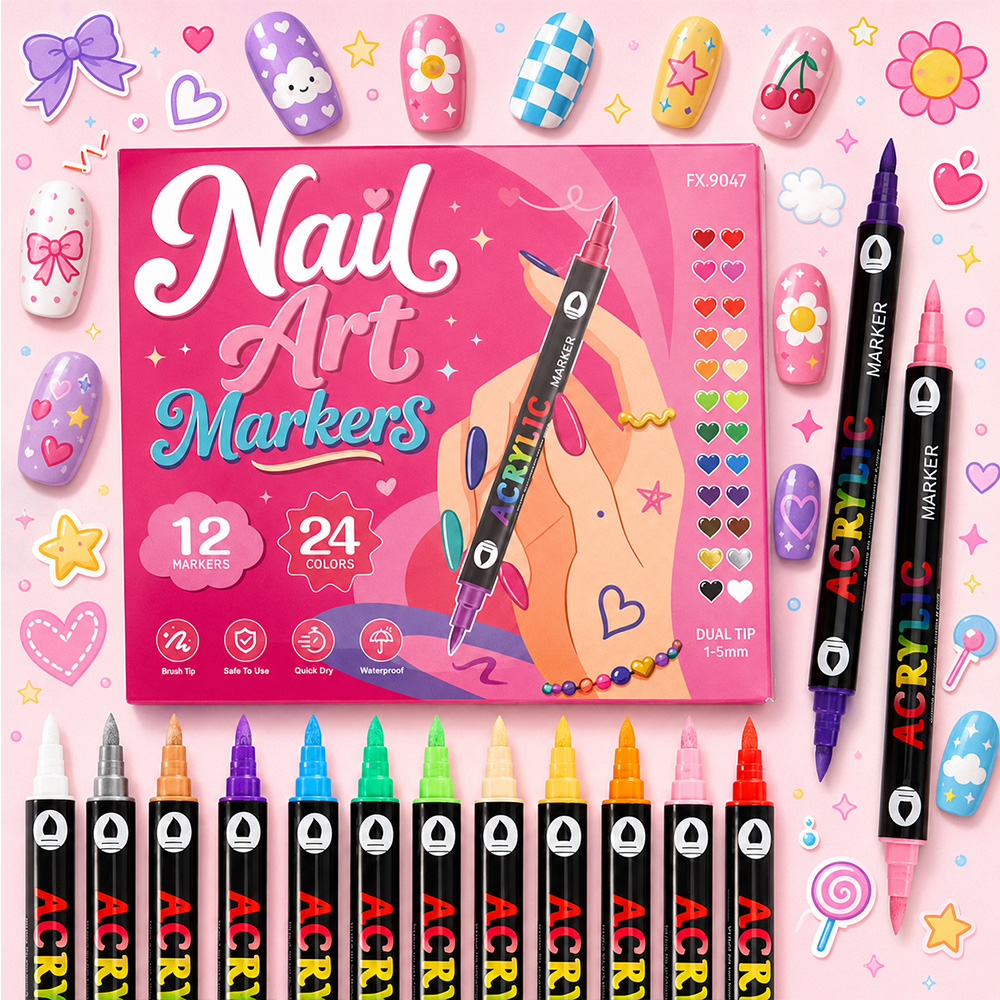 Copic Marker Sketch - 24 kolory, dwustronne markery akrylowe do