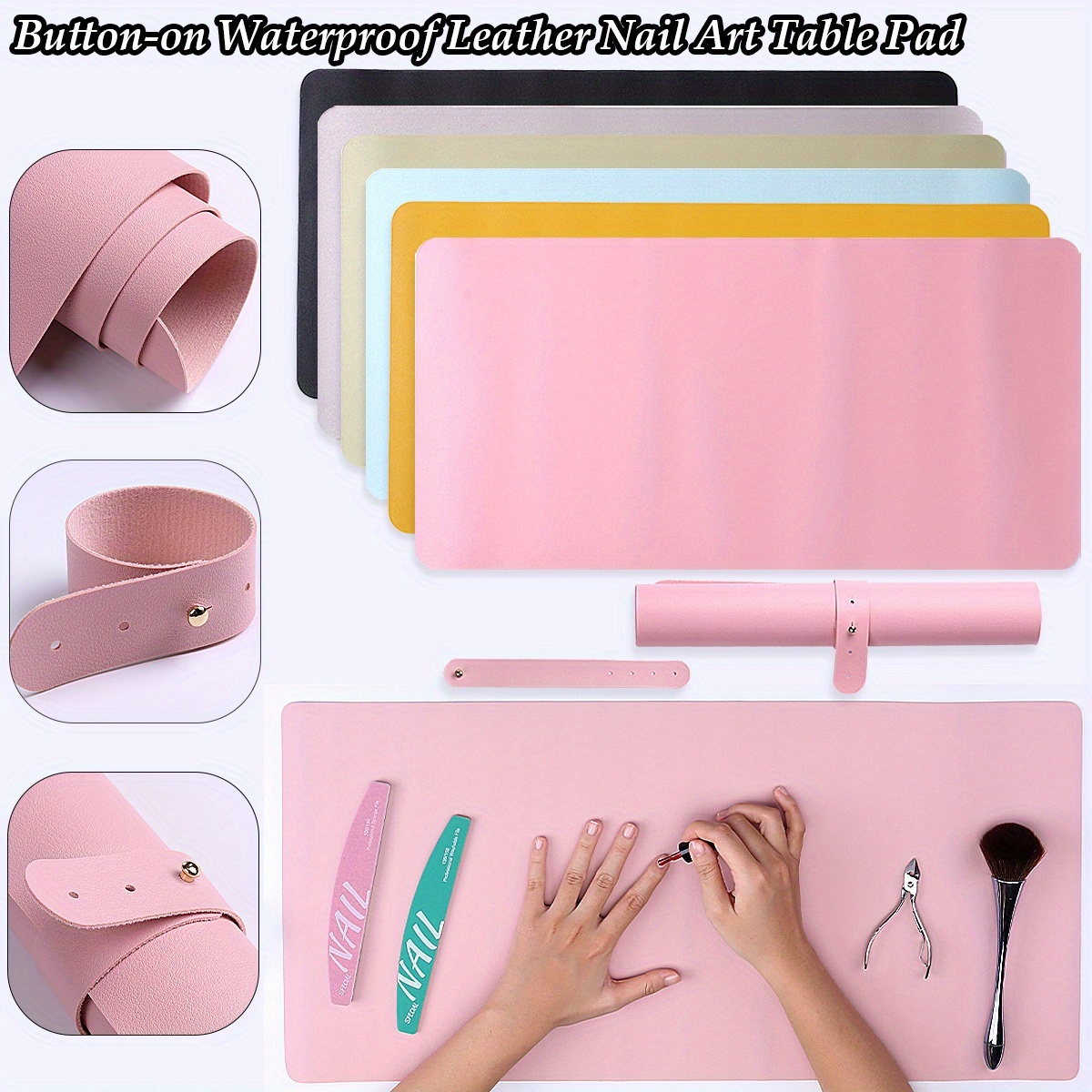 Leather Desk Pad - Składana skórzana podkładka pod mysz, wodoodporna