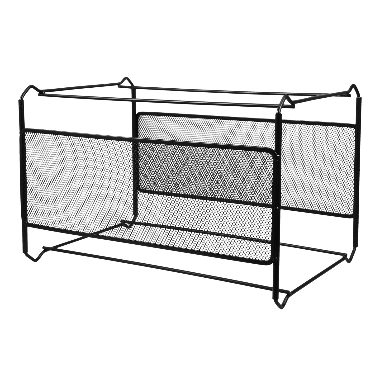 Magazine Holder Rack - Metalowy, siatkowy organizer na dokumenty, półka