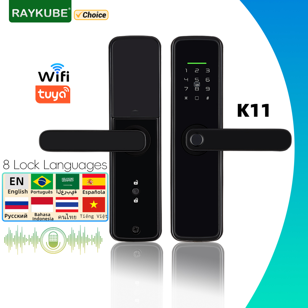 Letter Opener Brass - RAYKUBE K11 Tuya WiFi biometryczna blokada
