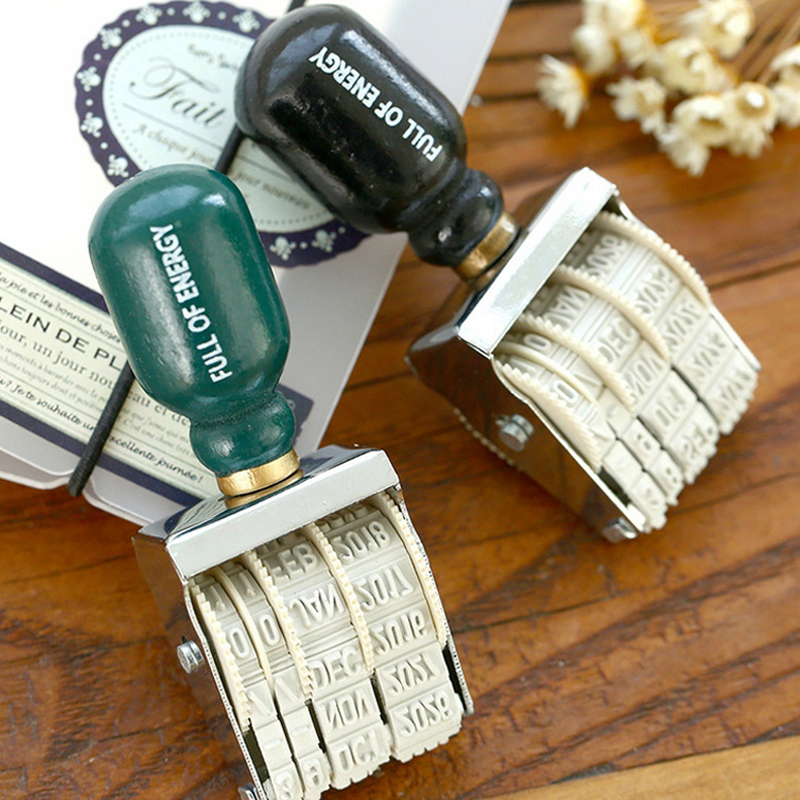 1 szt. Vintage datownik znacze – Rubber Date Stamp recenzja i cena