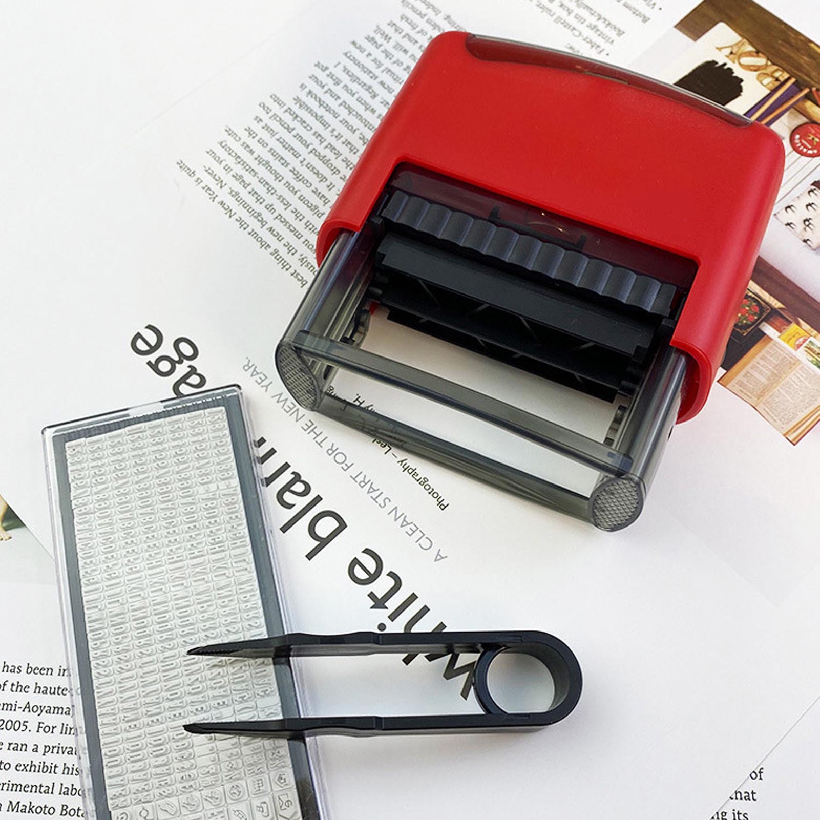 Stempel z symbolem daty, czarn – Rubber Date Stamp recenzja i cena