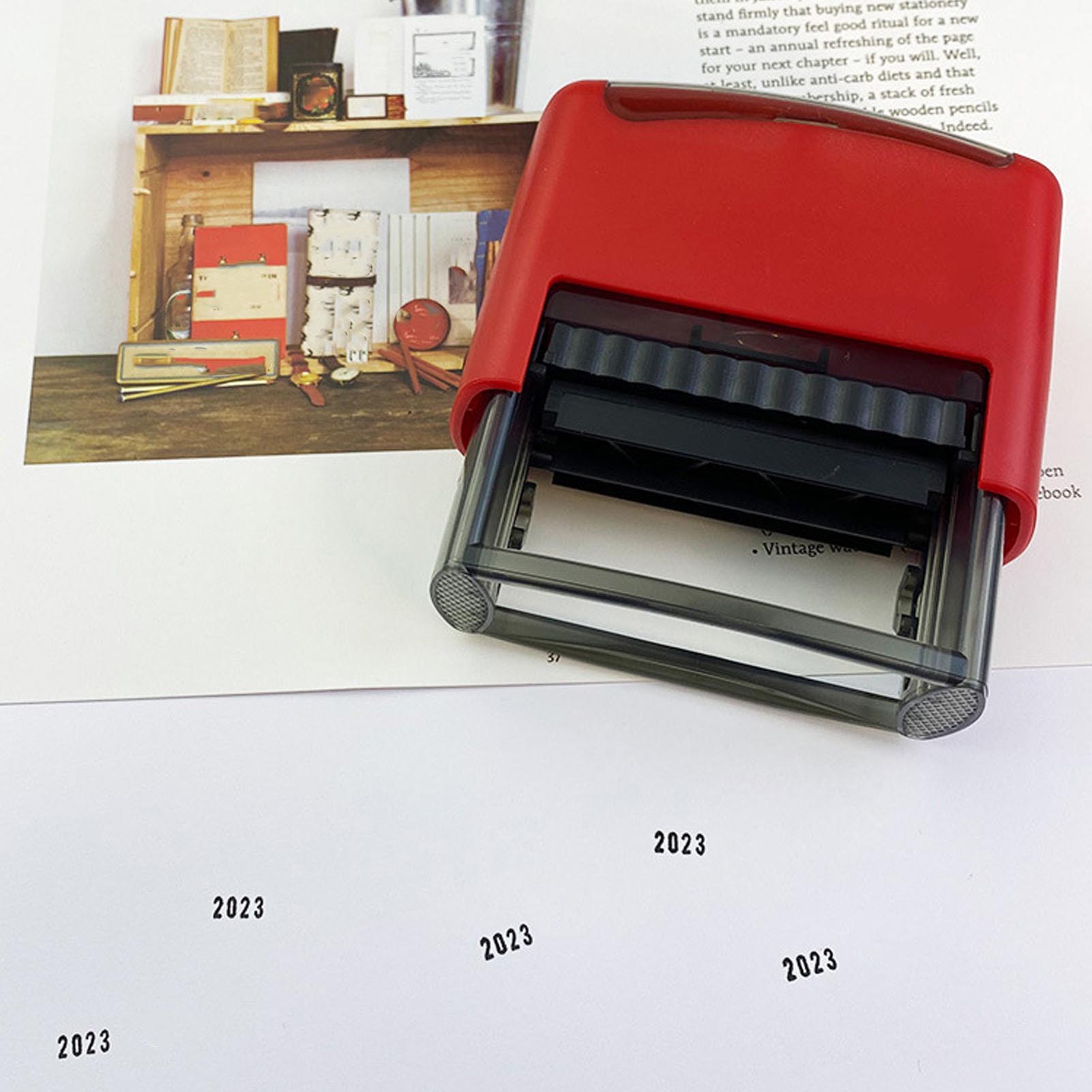 Stempel z symbolem daty, czarn – Rubber Date Stamp recenzja i cena