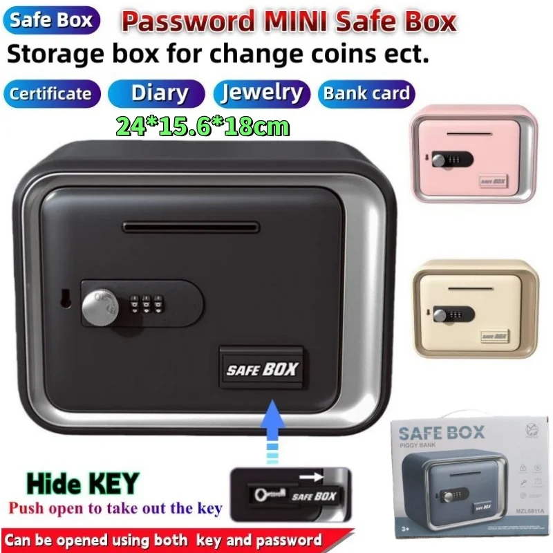 Sejf 24x18x15cm z zamkiem na k – Card Index Box recenzja i cena